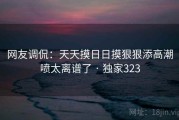 网友调侃：天天摸日日摸狠狠添高潮喷太离谱了 · 独家323