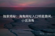 独家揭秘：海角网址入口明星趣闻，小说海角