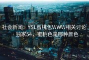 社会新闻：YSL蜜桃色WWW相关讨论 · 独家54，蜜桃色是哪种颜色