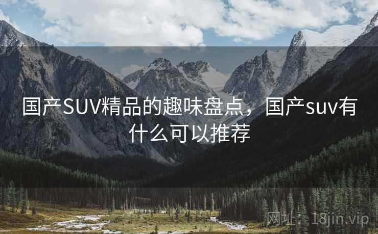 国产SUV精品的趣味盘点，国产suv有什么可以推荐